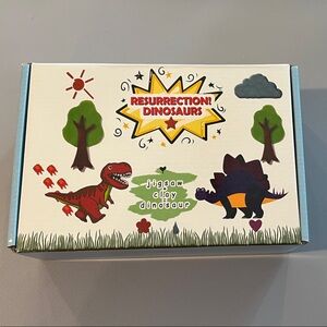 Resurrection Dinosaur Wood Jigsaw Puzzle & Clay Set- New